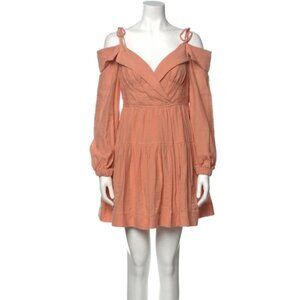 Jonathan Simkhai Off Shoulder Peach Mini Dress NWT